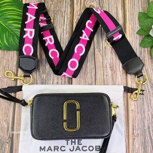 Marc Jacobs Black and Pink Crossbody Bag